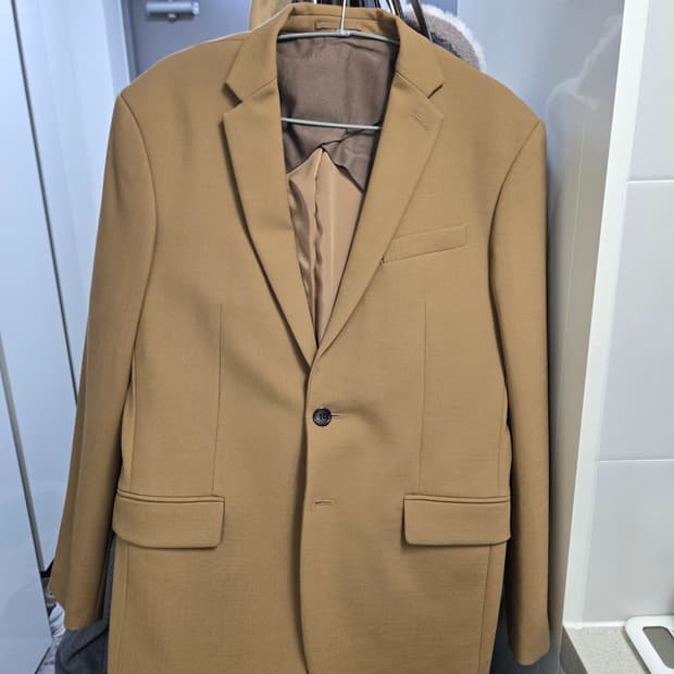 송지오 카멜색상 셋업 정장 상의 105 하의 30