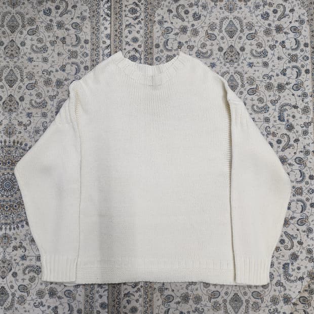 GU 아이보리 니트 스웨터 L