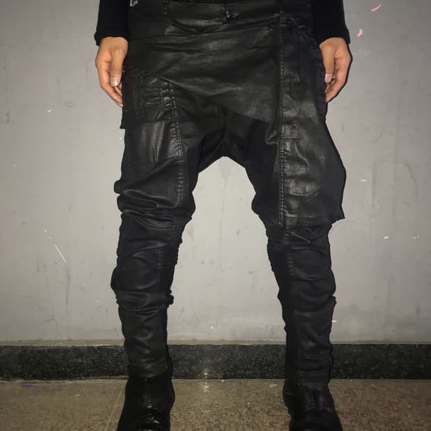 릭오웬스 15ss 멤피스 코팅 진 