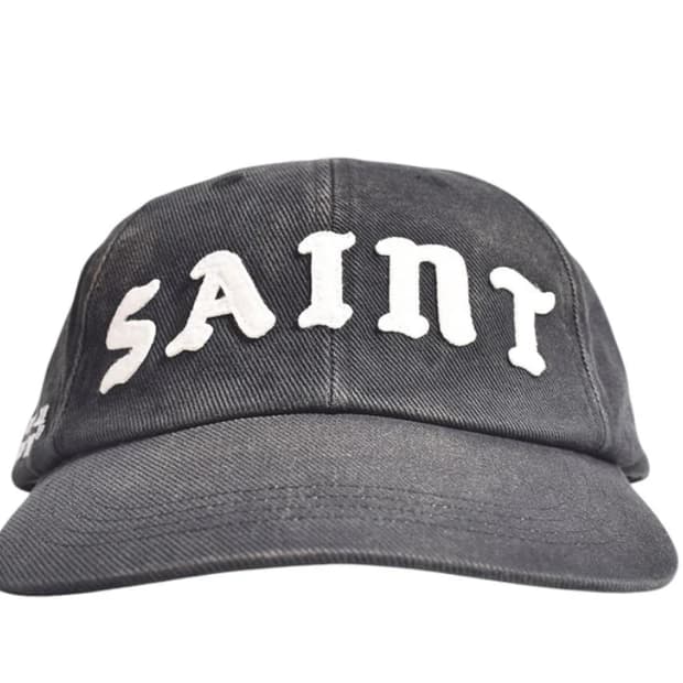 [새상품/F] 세인트미카엘 6패널 볼캡 모자 블랙