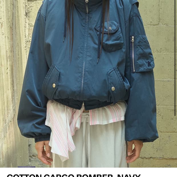 오픈yy 카고봄버 네이비