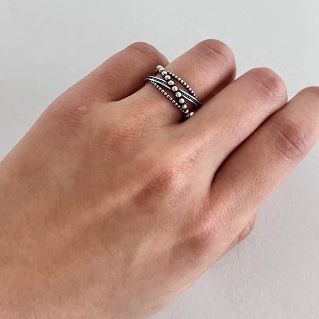 믹스드 볼 반지