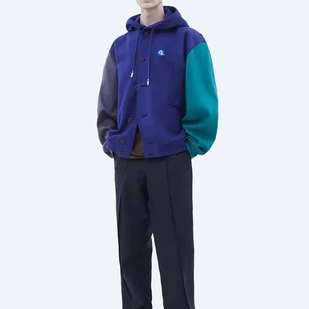 Ader error 스컬프처 로고 후드 자켓 a1