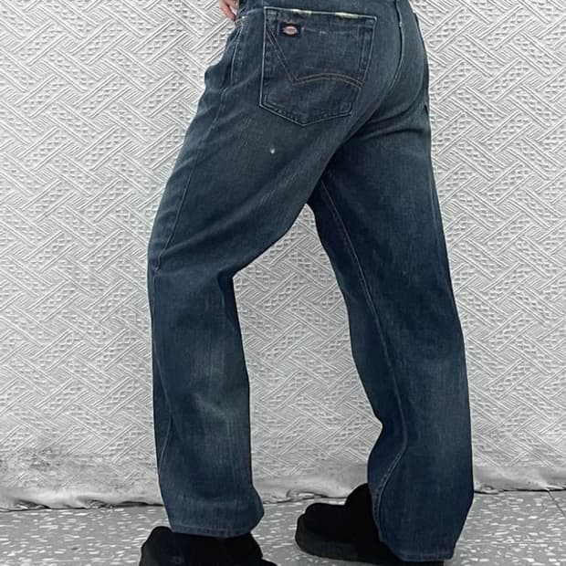 디키즈 올드스쿨 빈티지 워싱 데님팬츠 36인치 C07712