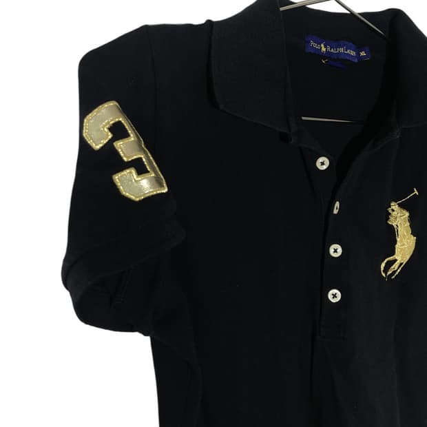 polo black lace top