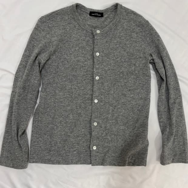 꼼데가르송 Tricot 회색 가디건 M