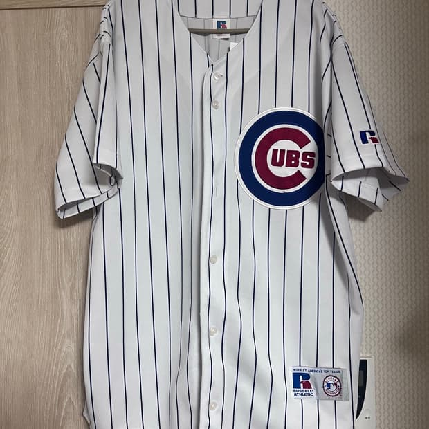 90s 빈티지 러셀 애슬레틱 시카고 컵스 야구 져지 유니폼 mlb