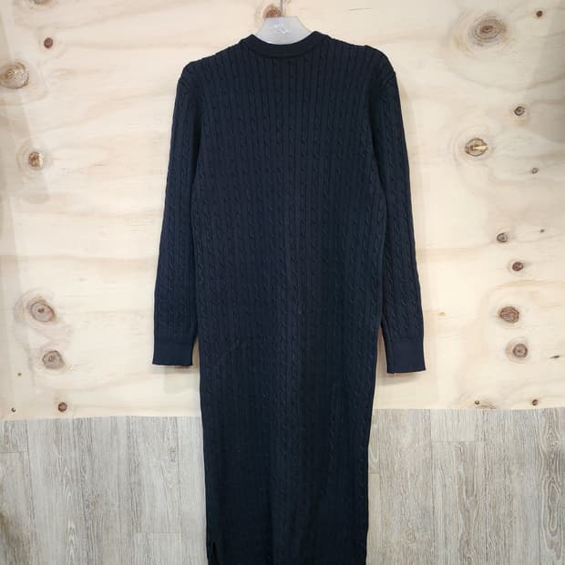 649) 꽈배기 니트 롱 원피스