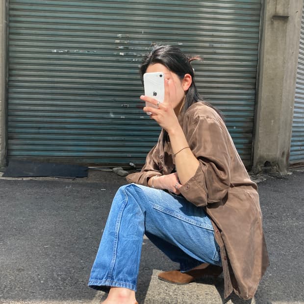 Moris 스웨이드 느낌 물결 뾰족 구두