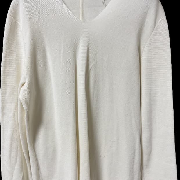 Cos 화이트 브이넥 니트