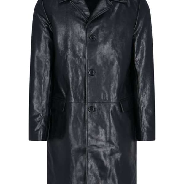 (구매) 선플라워 레더 코트