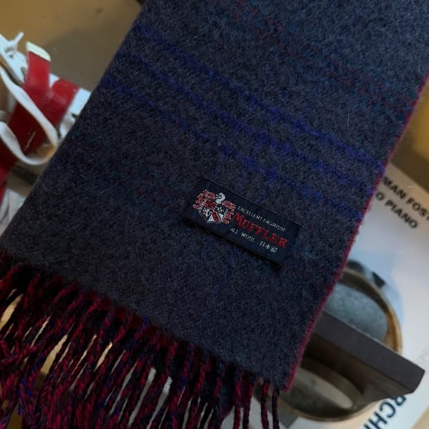 빈티지 재팬 투페이스 머플러 