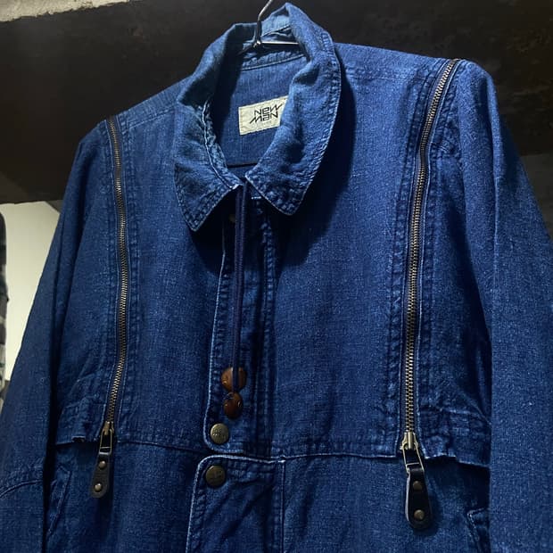 1988s Vintage NEW MAN 뉴맨 2 way 데님 블루종