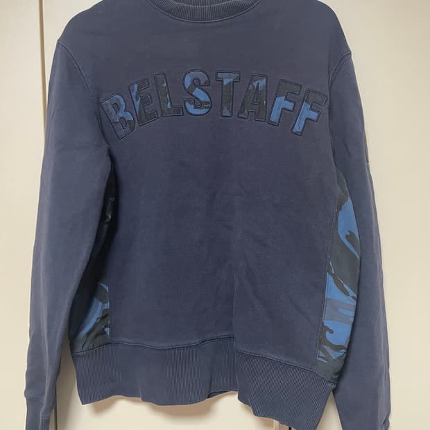 BELSTAFF SOPHNET 콜라보 맨투맨 네이비 S