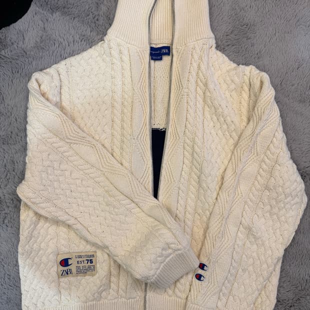 자라x챔피온 니트 가디건 