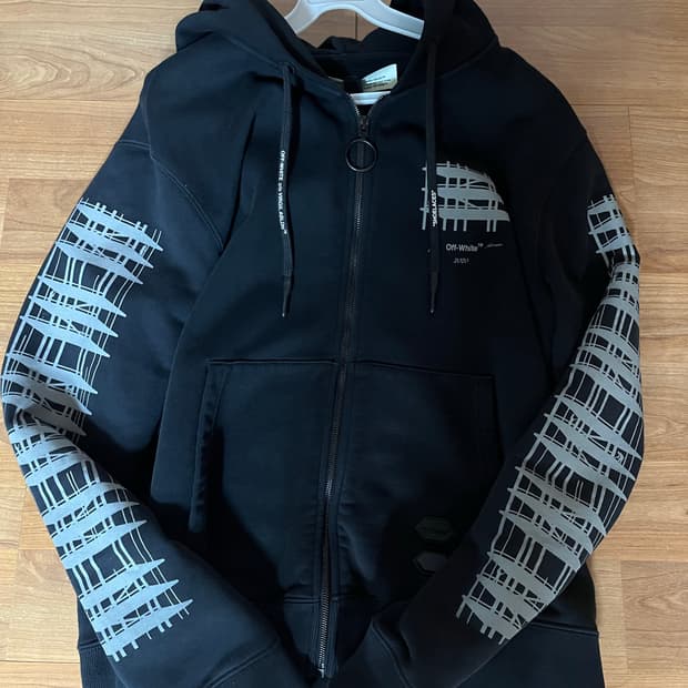 오프화이트 인더스트리얼 후드집업 L