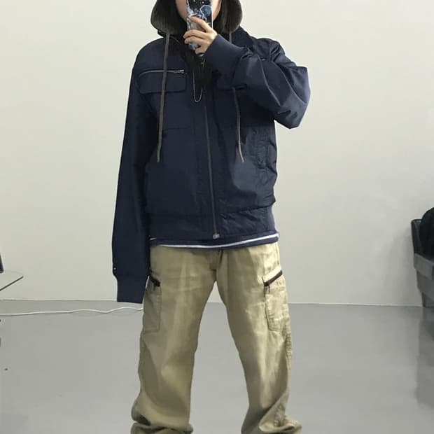 타미힐피거 네이비 자켓