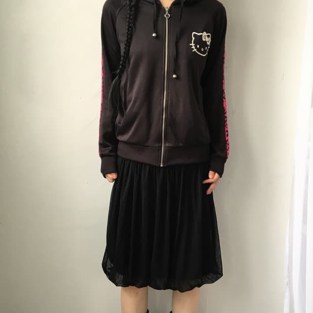 Hello kitty hood zip up
