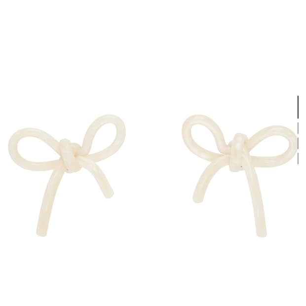 Shushu Tong 슈슈통 위민 YVMIN 리본 귀걸이 오프화이트