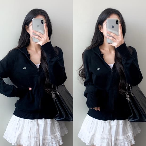 라코스테 니트 집업