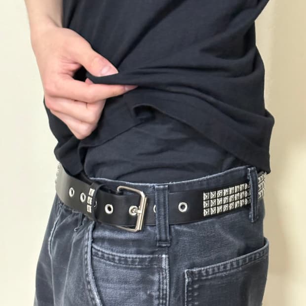 Vintage Studded 빈티지 스터드 벨트