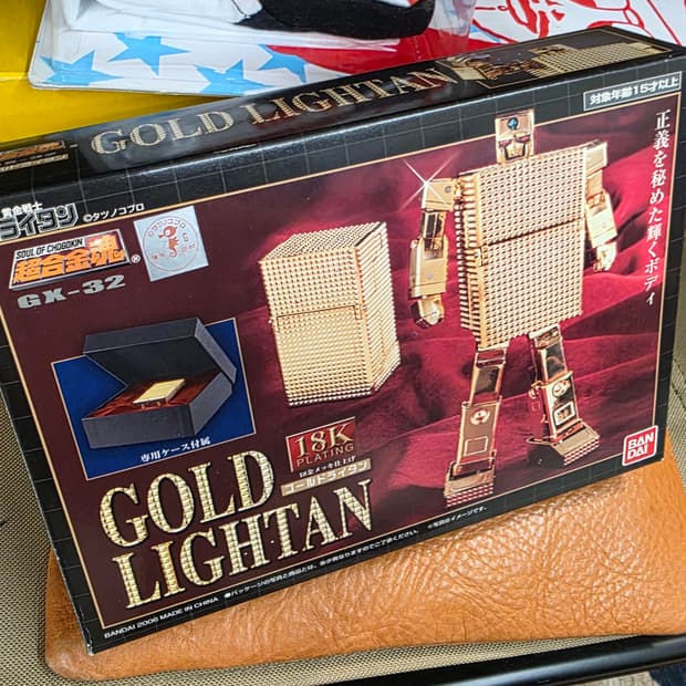 반다이 Gold Lightan 골드 라이탄 18k 도금 피규어
