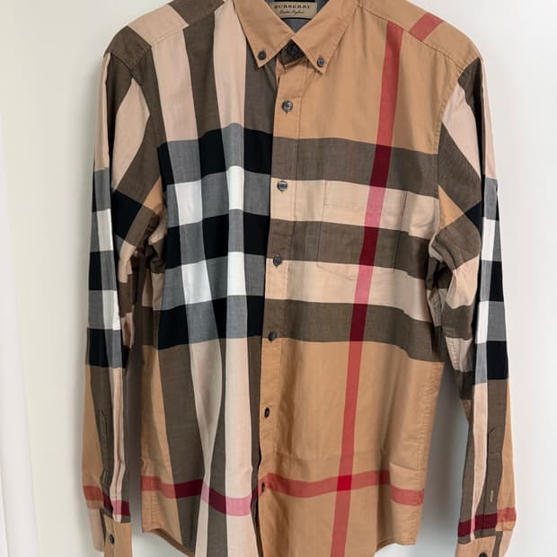 버버리 체크 셔츠