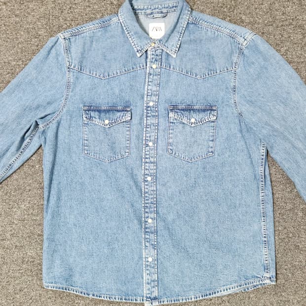 자라 웨스턴 데님 셔츠