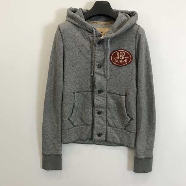 홀리스터 Y2K 패치로고 후드자켓 [S]