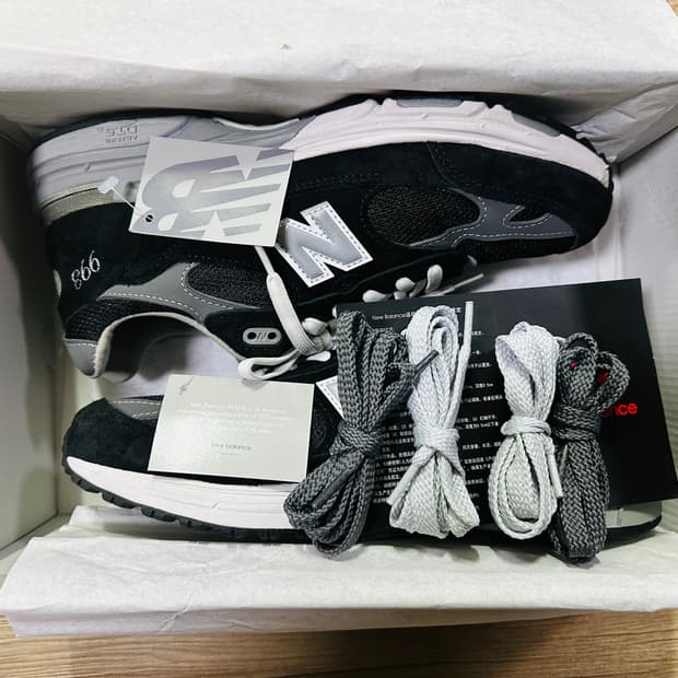 [255] 뉴발란스 993 메이드 인 USA 블랙 - D 스탠다드