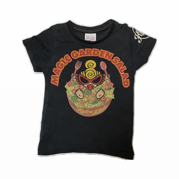 히스테릭 글래머 미니 딱붙 크롭 반팔티