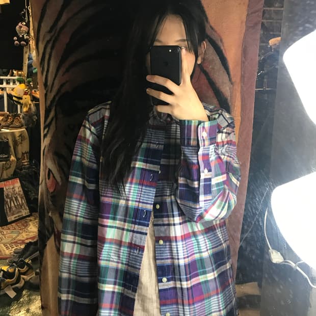 폴로 랄프로렌 하구미맛 체크셔츠