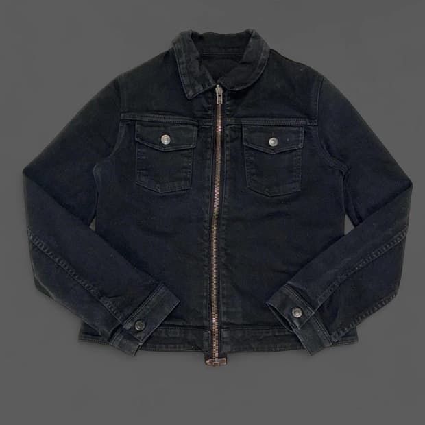 헬무트 랭 빈티지 아카이브 데님 지퍼 트러커 자켓