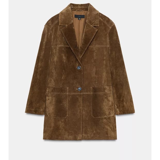 자라 100% 스웨이드 자켓 L