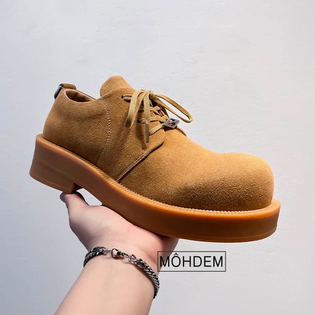 [premium] 앤더슨 라운드 더비 스웨이드 구두