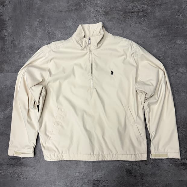 폴로 랄프로렌 아이보리 아노락 바람막이