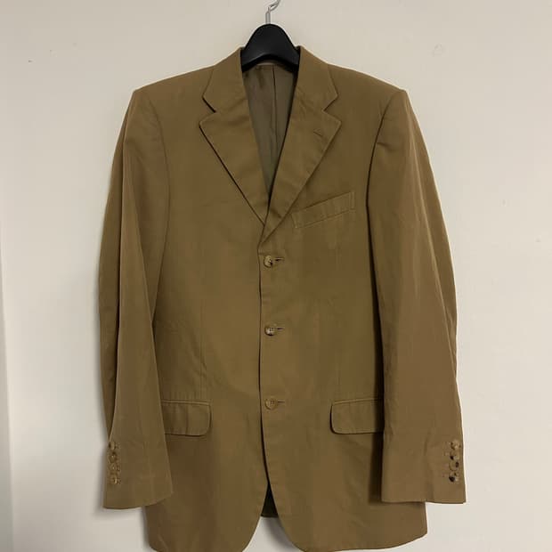 구찌 클래식 실크 울 싱글 테일러드 자켓