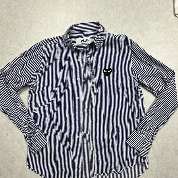꼼데가르송 스트라이프 셔츠 s