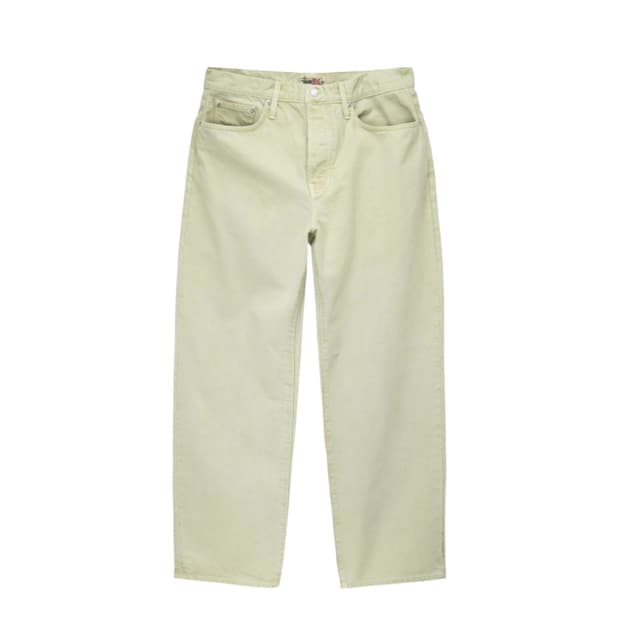스투시 빅 올 진 배기 데님팬츠 크림 아이보리