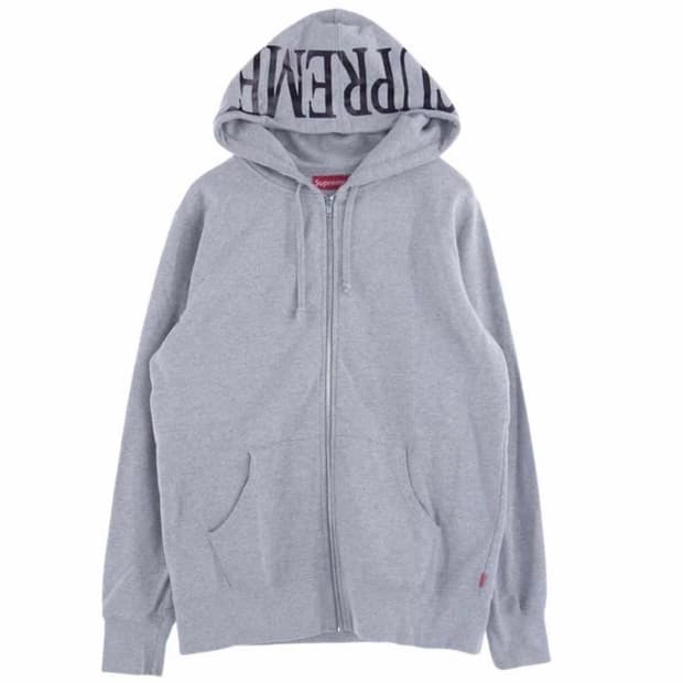 SUPREME 15SS Foil logo 후드 집업 Large