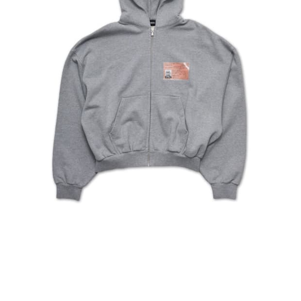 pioneers id card hoodie zip -up size L