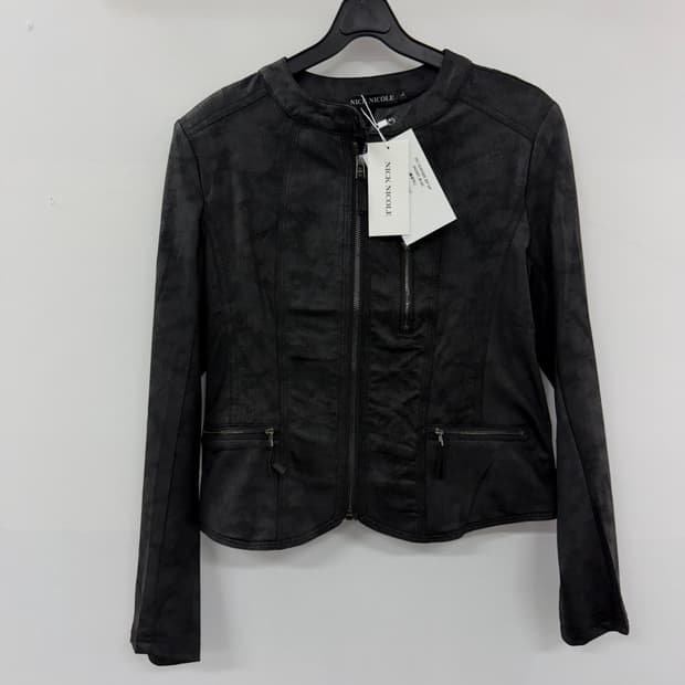 닉앤니콜 레더 집업 자켓