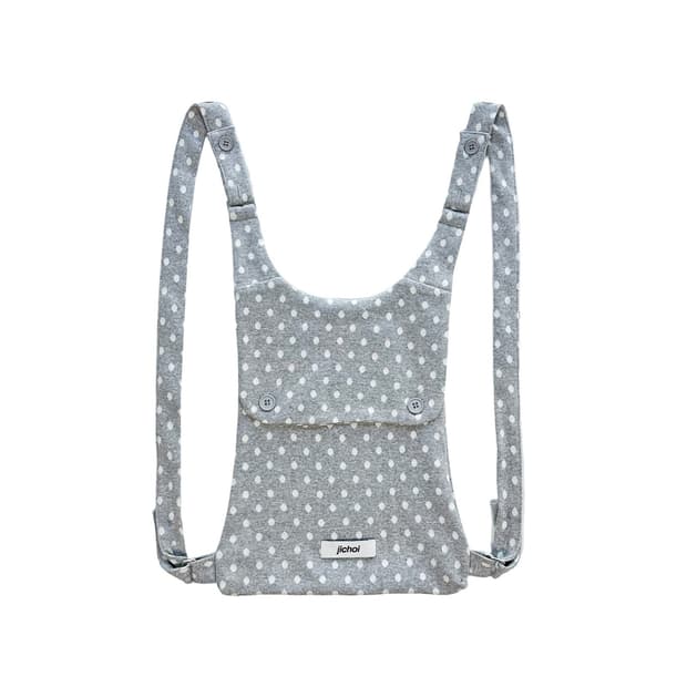 택포) jichoi ss24 도티드 투웨이 백 dotted gray