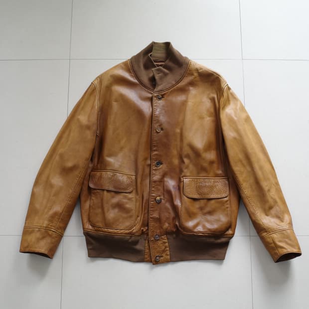 프랑스 빈티지 A-1 레더 가죽 자켓