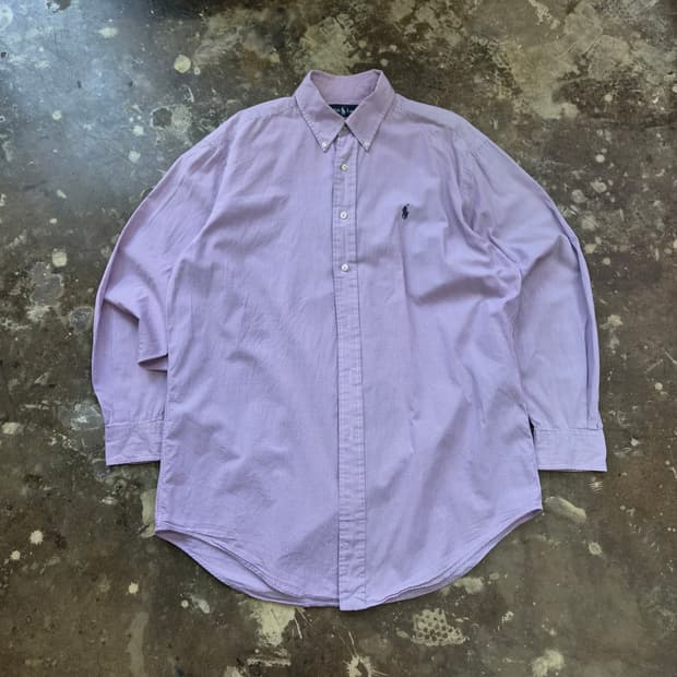 15.5) 폴로 랄프로렌 체크셔츠 남방 아메카지 시티보이