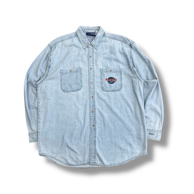 하드 록 카페 데님셔츠 r1307