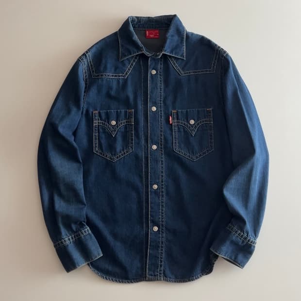 리바이스 타입 원 웨스턴 데님셔츠 M