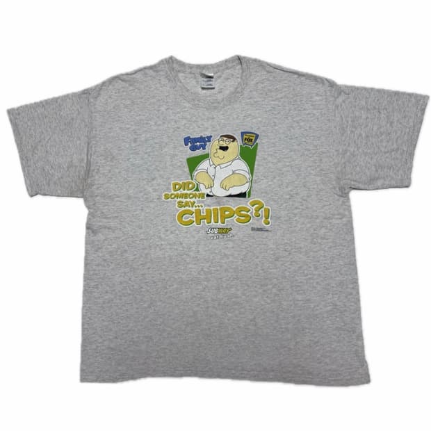 Family Guy x Subway 프로모 빈티지 반팔 티셔츠 XL