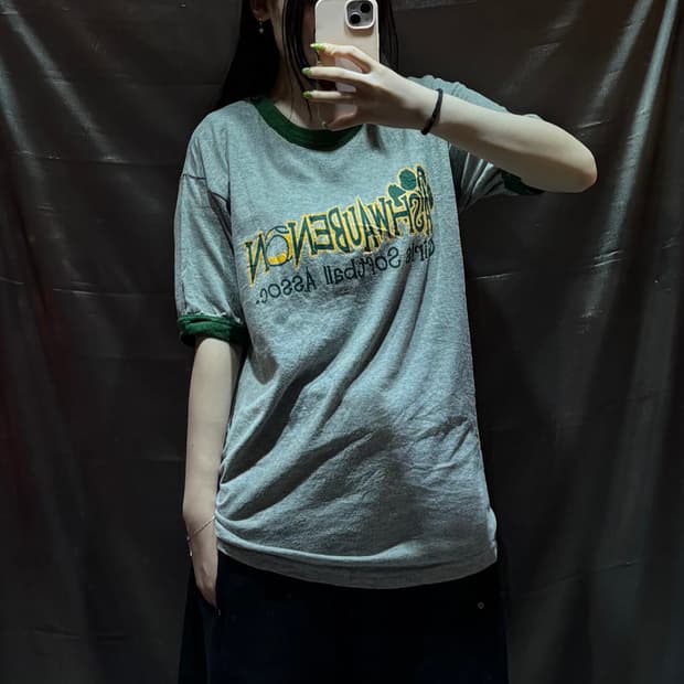 M 걸스 소프트볼 빈티지 링거티