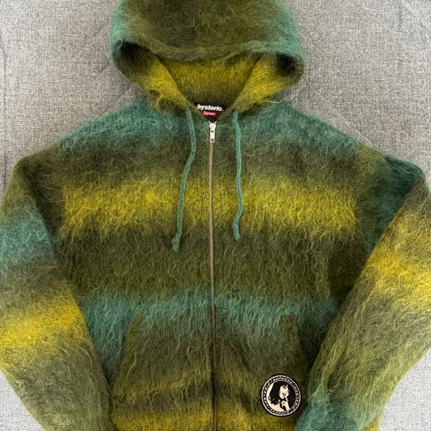 (S)슈프림 히스테릭글래머 모헤어 후드집업